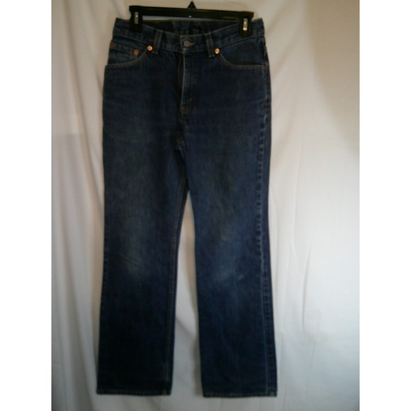 Levi's 517 Slim Fit Bootcut Jeans Dark Wash Denim Classic Mens M  31X32 - Picture 1 of 5